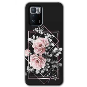 Poco X3 GT Retro Çiçek 1 Baskılı Uyumlu Silikon Kılıf