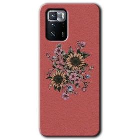 Poco X3 GT Retro Çiçek Baskılı Uyumlu Silikon Kılıf