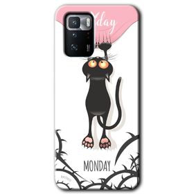 Poco X3 GT Sevimli Kedi 1 Baskılı Uyumlu Silikon Kılıf