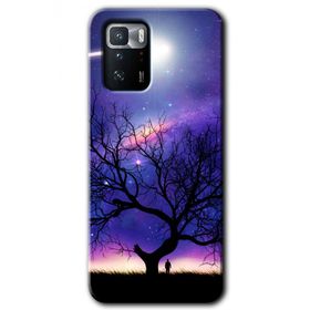 Poco X3 GT Uzay Silüet Baskılı Uyumlu Silikon Kılıf