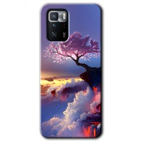 Poco X3 GT Wash Red Wall Baskılı Uyumlu Silikon Kılıf