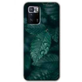 Poco X3 GT Yağmurlu Yaprak Baskılı Uyumlu Silikon Kılıf