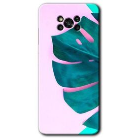 Poco X3 NFC 3D Yaprak Baskılı Uyumlu Silikon Kılıf