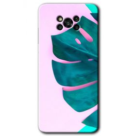 Poco X3 NFC 3D Yaprak Baskılı Uyumlu Silikon Kılıf
