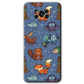 Poco X3 NFC Animals Funny Baskılı Uyumlu Silikon Kılıf