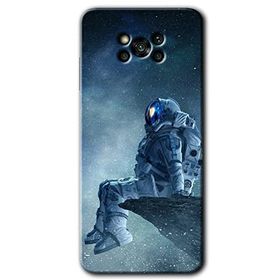 Poco X3 NFC Astronot Yalnızlığı Baskılı Uyumlu Silikon Kılıf