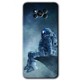 Poco X3 NFC Astronot Yalnızlığı Baskılı Uyumlu Silikon Kılıf
