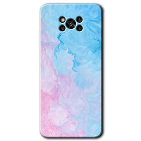 Poco X3 NFC Blue Art Baskılı Uyumlu Silikon Kılıf