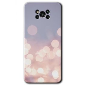 Poco X3 NFC Blur Lights Baskılı Uyumlu Silikon Kılıf