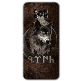 Poco X3 NFC Bozkurt Göktürk Baskılı Uyumlu Silikon Kılıf
