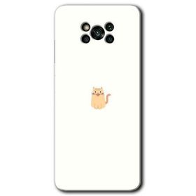 Poco X3 NFC Cat Minimalism Baskılı Uyumlu Silikon Kılıf