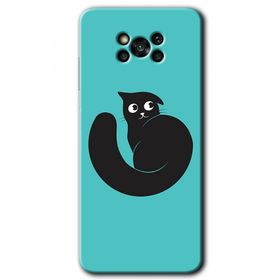 Poco X3 NFC Cat Vector Baskılı Uyumlu Silikon Kılıf