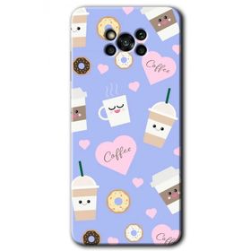 Poco X3 NFC Coffee Cake Baskılı Uyumlu Silikon Kılıf