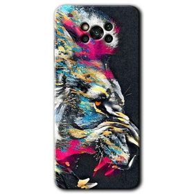 Poco X3 NFC Colorfull Aslan Baskılı Uyumlu Silikon Kılıf