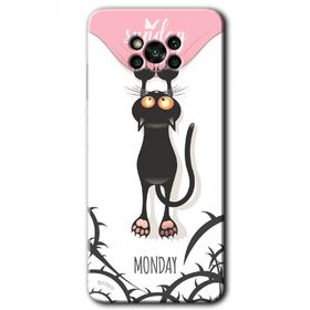 Poco X3 NFC Dark Sunday Baskılı Uyumlu Silikon Kılıf