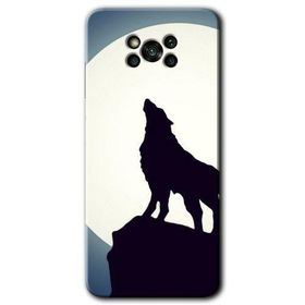 Poco X3 NFC Dolunay Bozkurt Baskılı Uyumlu Silikon Kılıf