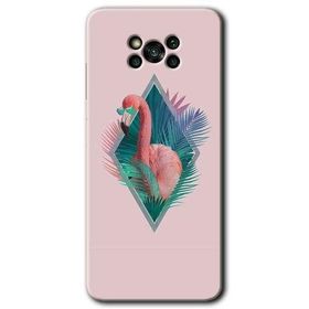 Poco X3 NFC Flamingo Baskılı Uyumlu Silikon Kılıf