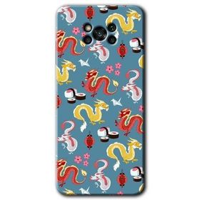 Poco X3 NFC Funky Dragon Baskılı Uyumlu Silikon Kılıf