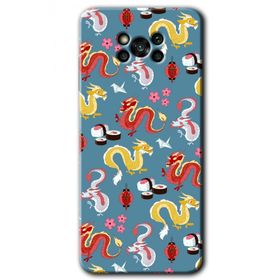 Poco X3 NFC Funky Dragon Baskılı Uyumlu Silikon Kılıf