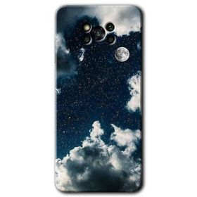 Poco X3 NFC Gece Gökyüzü Baskılı Uyumlu Silikon Kılıf