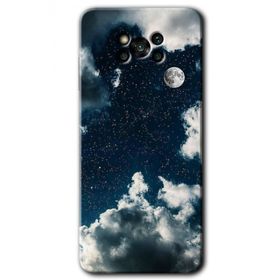 Poco X3 NFC Gece Gökyüzü Baskılı Uyumlu Silikon Kılıf