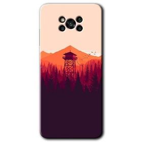 Poco X3 NFC Gözlem Kulesi Baskılı Uyumlu Silikon Kılıf