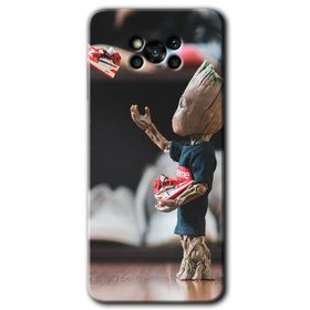 Poco X3 NFC I am Groot Baskılı Uyumlu Silikon Kılıf