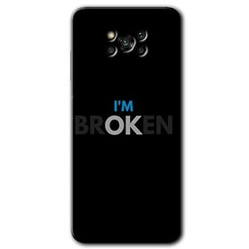 Poco X3 NFC Im Broken Baskılı Uyumlu Silikon Kılıf