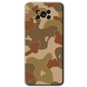 Poco X3 NFC Kamuflaj 10 Baskılı Uyumlu Silikon Kılıf