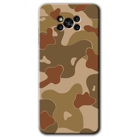 Poco X3 NFC Kamuflaj 10 Baskılı Uyumlu Silikon Kılıf