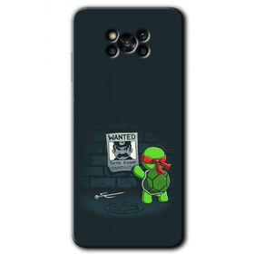 Poco X3 NFC Kaplumbağa Avcısı Baskılı Uyumlu Silikon Kılıf