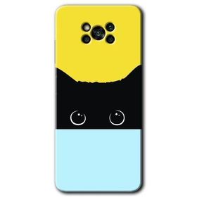 Poco X3 NFC Kara Kedi Baskılı Uyumlu Silikon Kılıf