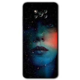 Poco X3 NFC Karanlık Kadın Baskılı Uyumlu Silikon Kılıf