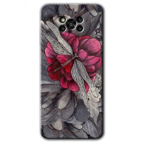 Poco X3 NFC kelebek Ömrü Baskılı Uyumlu Silikon Kılıf