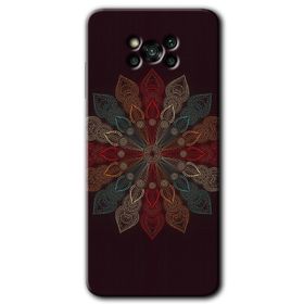 Poco X3 NFC Mandala Patterns Kaleidoscope Baskılı Uyumlu Silikon Kılıf