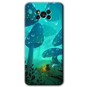 Poco X3 NFC Mandala Patterns Kaleidoscope Baskılı Uyumlu Silikon Kılıf