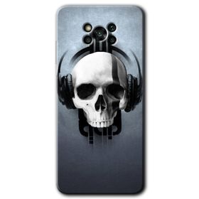 Poco X3 NFC Müzik Kurukafa Baskılı Uyumlu Silikon Kılıf
