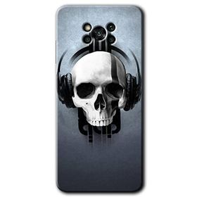 Poco X3 NFC Müzik Kurukafa Baskılı Uyumlu Silikon Kılıf
