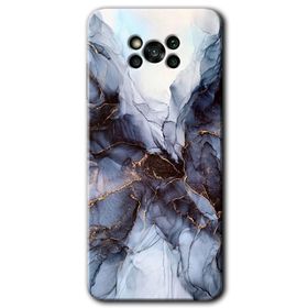Poco X3 NFC Otantik Mermer Baskılı Uyumlu Silikon Kılıf