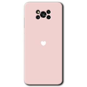 Poco X3 NFC Sade Kalp Baskılı Uyumlu Silikon Kılıf