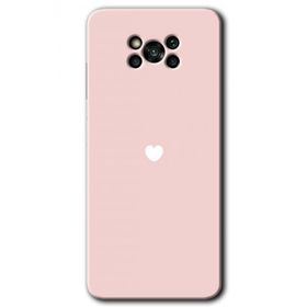 Poco X3 NFC Sade Kalp Baskılı Uyumlu Silikon Kılıf
