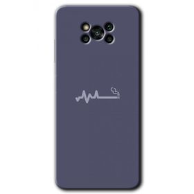 Poco X3 NFC Sigara Zararlıdır Baskılı Uyumlu Silikon Kılıf