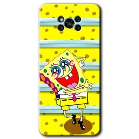 Poco X3 NFC Siyah Mermer Desenli Y Harfi Baskılı Uyumlu Silikon Kılıf