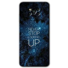 Poco X3 NFC Stars Wallpaper Baskılı Uyumlu Silikon Kılıf