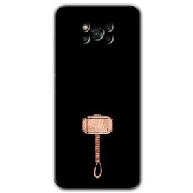 Poco X3 NFC Thor Çekiç Baskılı Uyumlu Silikon Kılıf