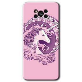 Poco X3 NFC Unicorn Pembe Baskılı Uyumlu Silikon Kılıf
