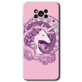 Poco X3 NFC Unicorn Pembe Baskılı Uyumlu Silikon Kılıf