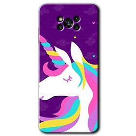 Poco X3 NFC Unicorn Sleep Baskılı Uyumlu Silikon Kılıf