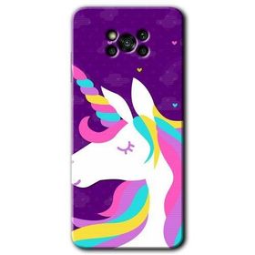 Poco X3 NFC Unicorn Sleep Baskılı Uyumlu Silikon Kılıf