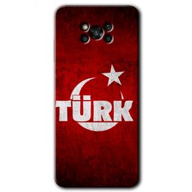 Poco X3 Pro Ayyıldız Türk Baskılı Uyumlu Silikon Kılıf